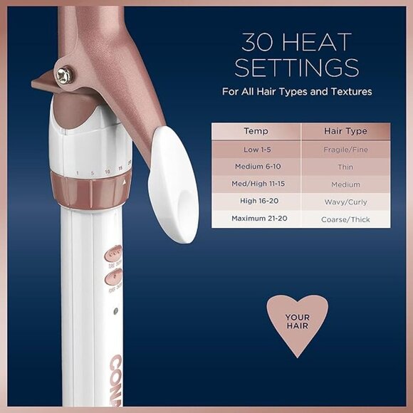 New Conair Double Ceramic 1-Inch Curling Iron - Picture 3 of 4